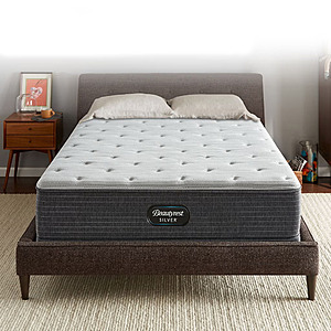Beautyrest Silver 12" Plush Mattress Queen + Free Adjustable Base $579.99