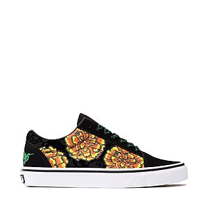 Vans Men's or Women's Dia De Los Muertos Old Skool Marigold Skate Shoe (Black) $39.98 & More + Free Shipping