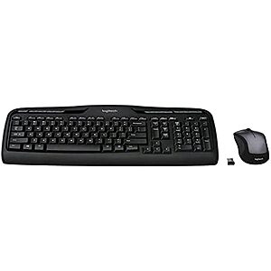 [Resale, AC] $19.72 | Logitech MK335 Full Size Quiet Wireless Keyboard Mouse Combo - Black/Silver (Used - Like New) at Amazon