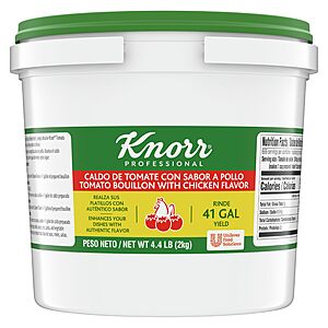 4.4-lbs Knorr Professional Caldo de Tomate $7.81 w/ S&S + Free Shipping w/ Prime or on orders over $35