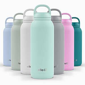 40-Oz Ello Cooper Twist Insulated Stainless Steel Chug Water Bottle (Yucca) $15.48 + Free Shipping w/ Prime or on orders over $35