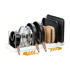 $8.99 | Pots and Pans Organizer under Cabinet at Woot!