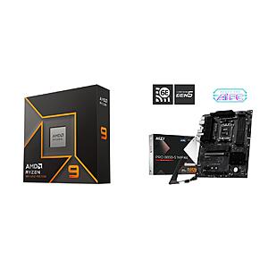 AMD Ryzen 9 9900X Processor + MSI PRO B850-S WIFI6E Motherboard + 240mm Cooler = $378.99 + Free Shipping