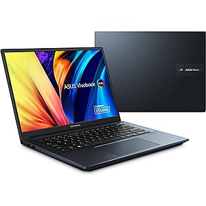 ASUS VivoBook Pro 14 (New; Open Box): 14" 2.8K OLED 90Hz, Ryzen 7 6800H, RTX 3050, 16GB LPDDR5, 1TB SSD + 1 Year Asus Warranty $710.37