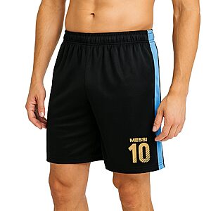 Icon Sports Officially Licensed Argentine Football Association Lionel Messi Shorts - Unisex Adult - for $6