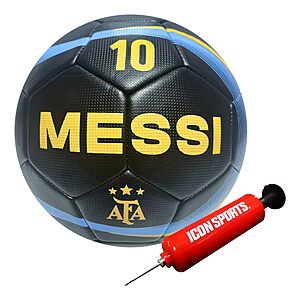 Icon Sports Officially Licensed Argentine Football Association Lionel Messi Soccer Ball - for $4.13