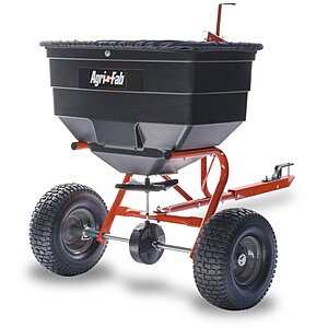 Agri-Fab Tow Behind ATV/UTV Broadcast Spreader for Seed, Fertilizer, Salt and Ice Melt, 185 lb Capacity with 12 Ft Spread Width $219