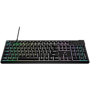 $34.99* | Corsair K55 CORE RGB Membrane Wired Gaming Keyboard at Amazon