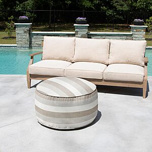 Sorra Home Bean Pouf, Body, Natural 7 Pound $130.5