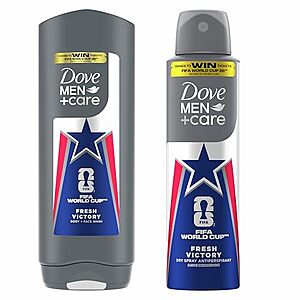 [SnS] $4.21 | Dove Men Body Wash & Deodorant Regimen Pack 2 Count Fresh Victory at Amazon