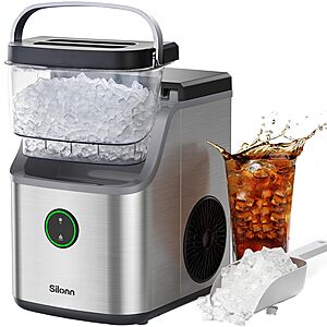 Silonn Nugget Ice Maker Countertop, Ice Basket with Handle $149.99