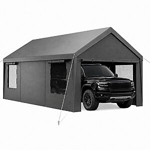 Velway Carport Canopy & Portable Garage, 12 x 20 FT $198
