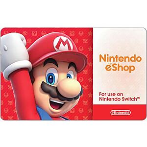 Nintendo eShop $50 Gift Card (Email Delivery), $45, Newegg
