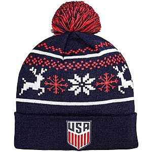 $5 | Icon Sports Officially Licensed U.S. Soccer Federation Soccer Beanie - Unisex Adult at Amazon