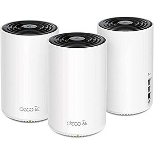 $219.99* | 3-Pack TP-Link Deco XE75 Pro AXE5400 Tri-Band WiFi 6E Mesh System w/ 2.5G WAN/LAN Port + 15% Back w/ Prime Visa Card at Amazon