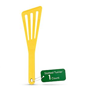 Restaurantware Yellow Silicone High Temperature Slotted Turner Spatula $5.09