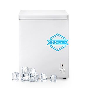 Deep Freezer, 5.0 cu.ft Mini Chest Freezer with 7-Step Temperature Control $196.18