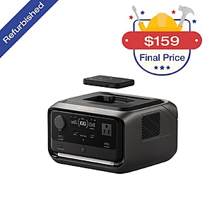 Refurbished: EcoFlow River 3 Plus 286Wh Wireless Boost Combo & 5000mAh RAPID Power Bank $159