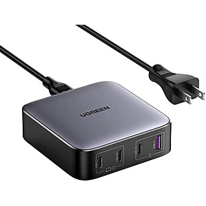 UGREEN Nexode 100W 4-Port GaN Desktop Charging Station (Black) $29.99 + Free Store Pickup at Best Buy