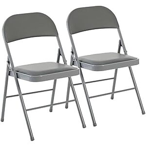 $31.49* | 2-Pk DUMOS Padded Folding Chairs at Amazon