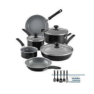 14-Piece Farberware Easy Clean Pro Ceramic Nonstick Cookware Set (Black) $55.99 + Free Store Pickup at Macy's or Free Shipping on $39+
