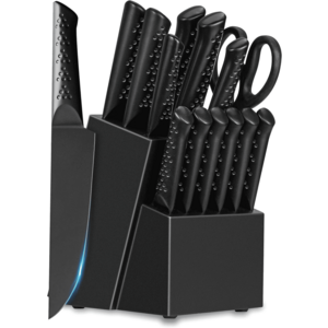 Walmart – NULAS 14-Pc Stainless Steel Kitchen Knife Set w/ Block - $26.99