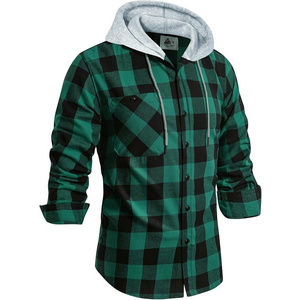 Prime: GEEK LIGHTING Men's Plaid Flannel Hoodie Shirt (various colors) $14.39 + Free Shipping