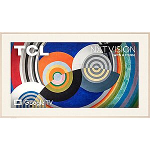 TCL 85" NXTVISION Series Picture Frame TV, Google Smart TV QLED 4K, 85A300W $1499.99