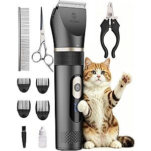 Prime: Petimao Professional Cat Grooming Kit Deshedding Brush Set $19.79 + Free Shipping