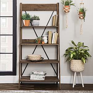 Walker Edison Frankie Solid Wood Bookshelf (Brown) $54.99 + Free Shipping