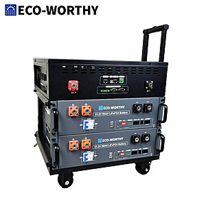 ECO-WORTHY 3500W Solar All-in-One 48V US Parallel Ready w/ 48V 50AH Battery & Base $1296 + Free Shipping