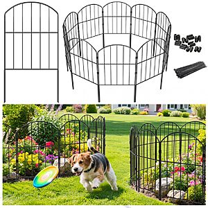 Amazon – VANCASTLE Decorative Garden Fence Outdoor, 10 Panels - $10.99 w/ Code + Prime Discount