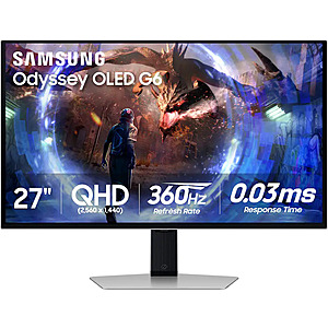 Open Box: Samsung Odyssey G6 (G60SD) 27" 1440p 360Hz OLED [YMMV] $323.99
