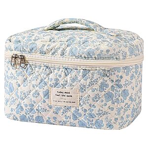 Amazon – Gosect Large Floral Makeup Bag - $5.00 w/ Code
