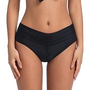 Amazon – COCOPEAR Mid Rise Ruched Bikini Bottoms for Women - $8.49–$9.99 w/ Code