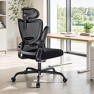 Prime Members: HUANUO Ergonomic High Back Office Chair w/ Adjustable Lumbar, 2D Headrest & 3D Armrests $62.69 + Free Shipping