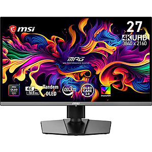 MSI MAG 272UP QD-OLED E16 27" 4K 165Hz QD-OLED $549.99