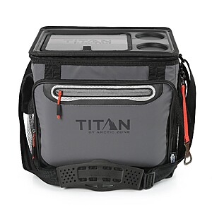 Titan by Arctic Zone 40 Cans/26.5 qt Collapsible Table Top Soft-Sided Cooler - Sharkskin Gray $27.99