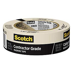 $2.98* | Scotch General Purpose Contractor Grade Masking Tape (1.41'' x 60.1 Yd.) at Amazon