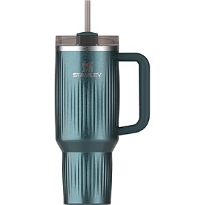 40-Oz STANLEY Quencher H2.0 Tumbler with Handle and Straw (Fluted Marina Shine) $25.00 + Free Shipping w/ Prime or on $35+