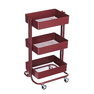 Simply Tidy Lexington 3-Tier Rolling Cart (Cranberry or Blush) $25 at Michaels w/ Free Store Pickup