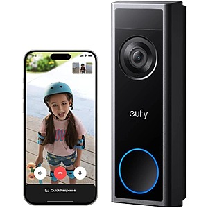 Refurbished: eufy Video Doorbell Camera C31 with 2K FHD Security and Intercom (No Monthly Fees) $43.99 + Free Shipping