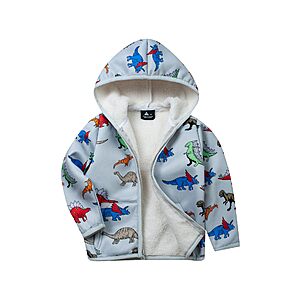 Prime: JACKETOWN Kids Fleece Hoodie Blue Geometry 1-2T $7.49 + Free Shipping