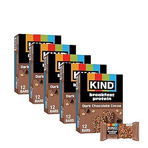 [SnS, AC] $18.53 | 30-Pack 1.76-Oz KIND Breakfast Protein Bars (Dark Chocolate Cocoa) at Amazon