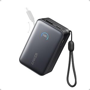 Anker Nano Power Bank, 45W 10,000mAh Portable Charger, iPhone Battery Pack $50