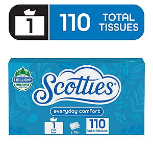 $1.95 FS Walmart+ Two x 110ct Boxes of Scotties Facial Tissues