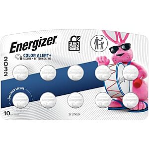 [SnS] $7.70 | 10-Count Energizer 2032 Batteries at Amazon (77￠ each)