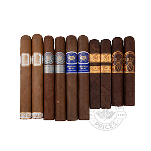 Top–shelf Tour 5–cigar Sampler 2x Deal (10 Total Cigars) $19.99