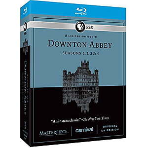 Masterpiece: Downton Abbey Seasons 1 & 2 & 3 & 4 [Blu-ray] $11.97 Walmart.com or Amazon.com