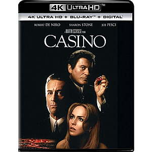 Casino (4K Ultra HD + Blu Ray + Digital) $11.87 Walmart.com
